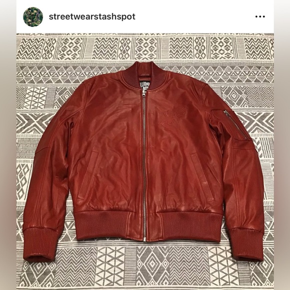 Billionaire Boys Club Soft Leather Bomber Jacket Size Medium
